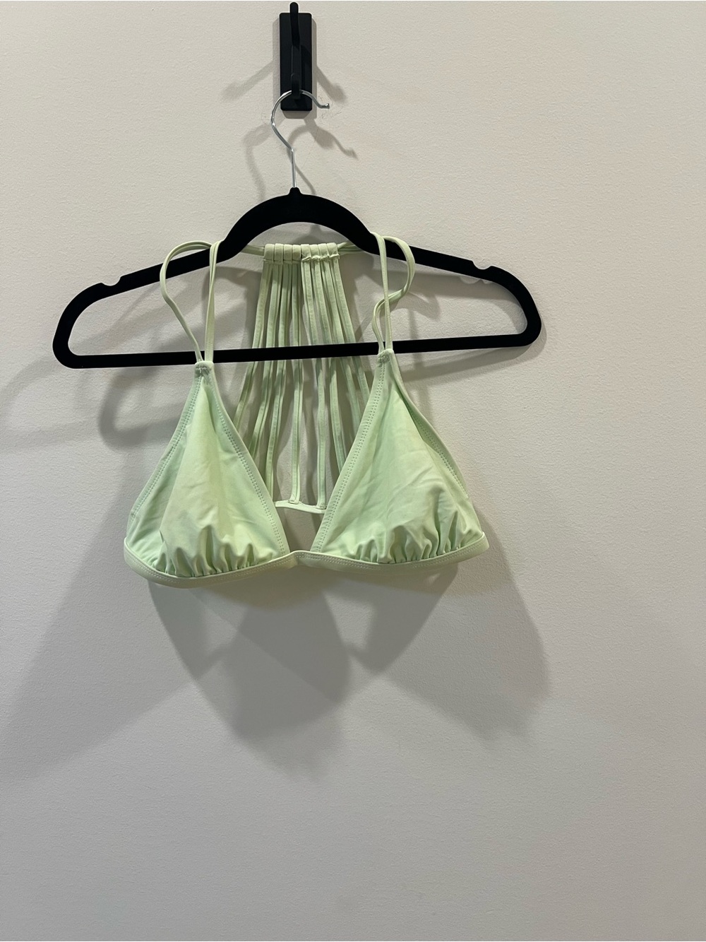 Xhilaration Pale Mint Strappy Triangle Bikini top